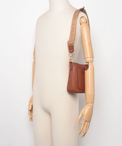 LAUREN RALPH LAUREN(ローレン ラルフ ローレン)の「ペブルド レザー スモール Cameryn クロスボディ(ショルダーバッグ・レディース・ブラウン・ONE)」の2枚目の写真