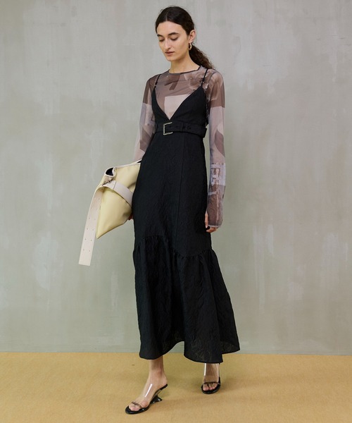 MAISON SPECIAL(メゾンスペシャル)の「Photo Collage Mesh Tops/フォトコラージメッシュトップス(Tシャツ/カットソー・レディース・イエロー/ブルー/グレー・FREE)」の4枚目の写真
