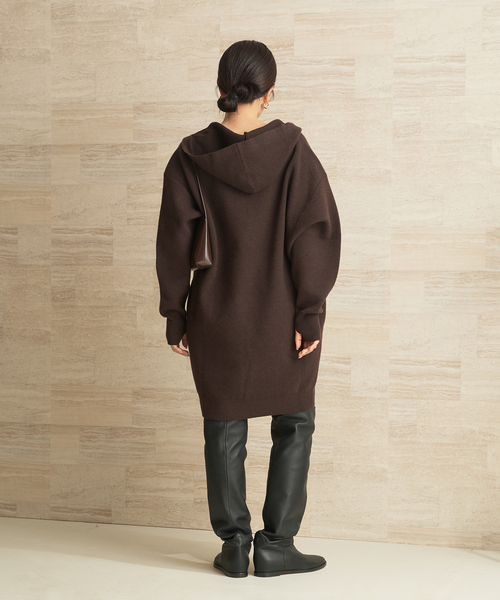 plage(プラージュ)の「フーディー ミニワンピース(ワンピース・レディース・キャメル/ブラウン・FREE)」の7枚目の写真