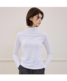 Basic Slim Turtleneck T-shirt [White]
