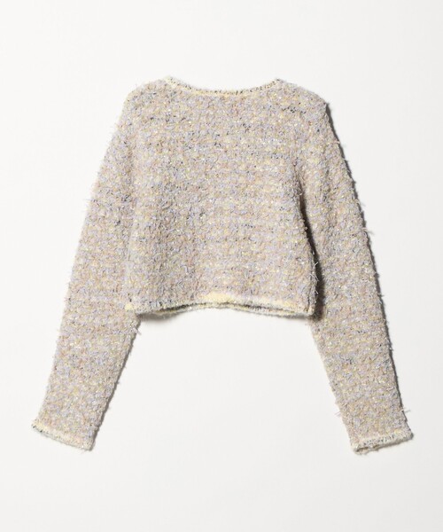 6(ROKU)＞ミックス ニット カーディガン（カーディガン/ボレロ）｜6