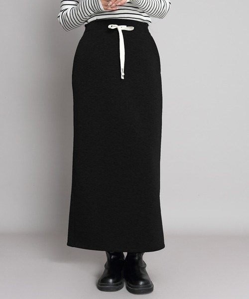 セール】【選べる丈感】ミンク風裏起毛ダンボールニットスカート