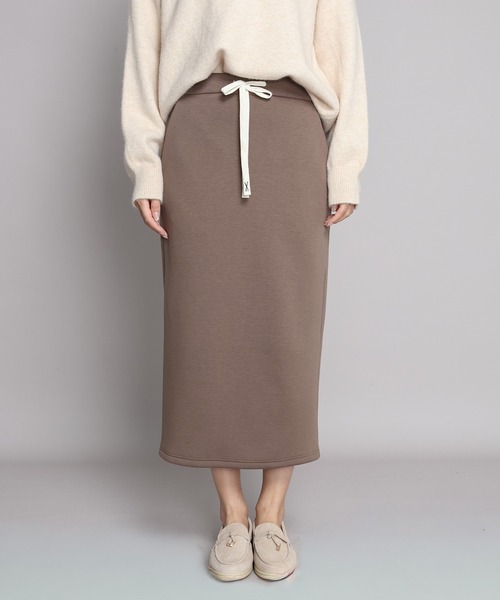 セール】【選べる丈感】ミンク風裏起毛ダンボールニットスカート