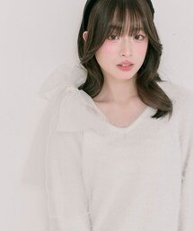 チュールリボンゆるふわチュニック