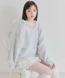 OLIVE des OLIVE | チュールリボンゆるふわチュニック(ワンピース)