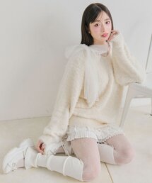 OLIVE des OLIVE | チュールリボンゆるふわチュニック(ワンピース)