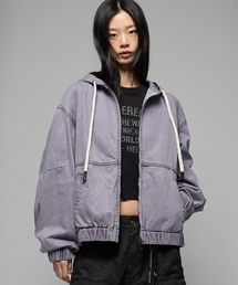HEDER HELEN（ヘダーヘレン）の「Washed hoodie JP lavender（パーカー）」