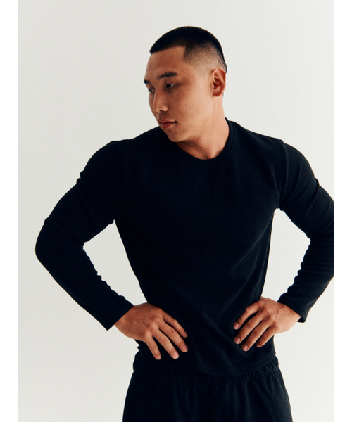 GOZER（ゴーザー）の「SAKA LONG SLEEVES_BLACK（Tシャツ/カットソー・メンズ・ブラック・MEDIUM/LARGE/X-LARGE/XX-LARGE）」の6枚目の写真
