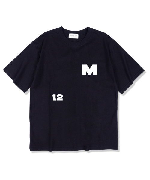 MIDNIGHT12AM(ミッドナイト12エーエム)の「M12 半袖Tシャツ ネイビー(Tシャツ/カットソー・メンズ・その他・LARGE/X-LARGE/XX-LARGE)」の1枚目の写真