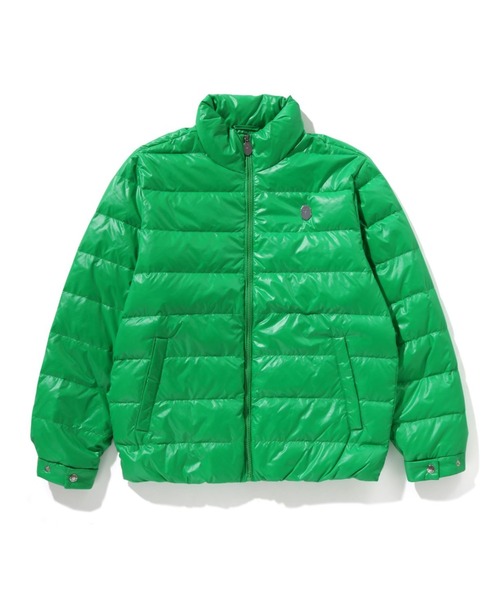A BATHING APE（アベイシングエイプ）の「LINE CAMO DEBOSSED REGULAR FIT DOWN JACKET（ダウンジャケット/コート・メンズ・ブラック/グリーン・X-LARGE/SMALL/MEDIUM/LARGE/XX-LARGE）」の2枚目の写真