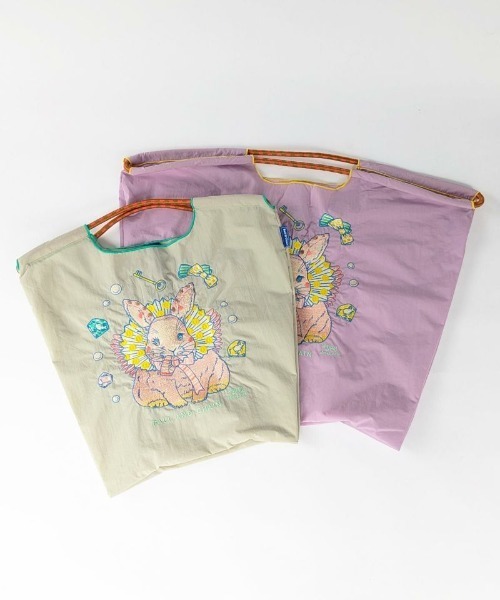 PICCIN（ピッチン）の「[Ball&Chain]shopping bag-D.M.RABBIT(L)（エコバッグ/サブバッグ・レディース・グレー・FREE）」の3枚目の写真