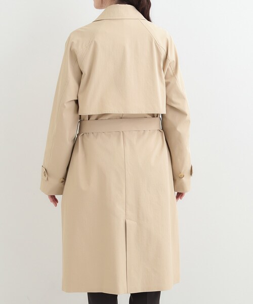 SHOO・LA・RUE（シューラルー）の「【S-LL/撥水】通勤や学校行事にも ロングトレンチコート（トレンチコート・レディース・ベージュ/ネイビー・01/02/03/04）」の13枚目の写真