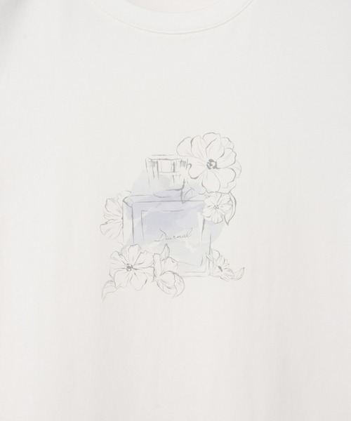 Honeys(ハニーズ)の「イラストプリントTシャツ(Tシャツ/カットソー・レディース・ホワイト系その他2/ラベンダー/ピンク/ホワイト系その他3・S/M/LL/L)」の16枚目の写真