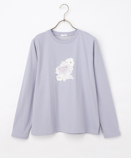 Honeys(ハニーズ)の「イラストプリントTシャツ(Tシャツ/カットソー・レディース・ホワイト系その他2/ラベンダー/ピンク/ホワイト系その他3・S/M/LL/L)」の17枚目の写真