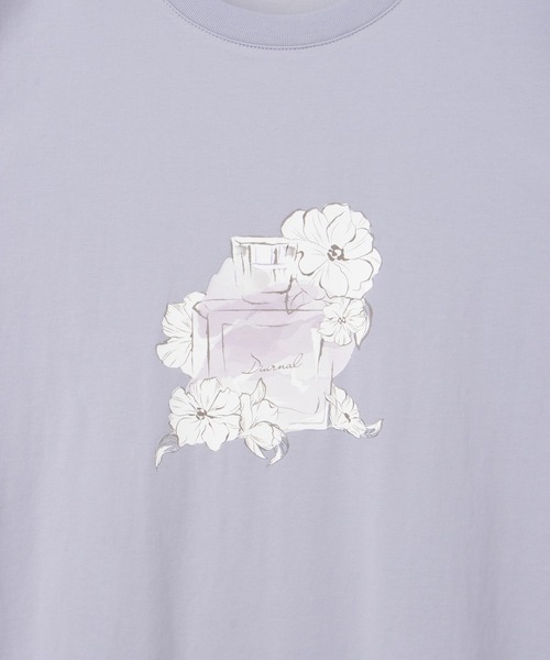 Honeys(ハニーズ)の「イラストプリントTシャツ(Tシャツ/カットソー・レディース・ホワイト系その他2/ラベンダー/ピンク/ホワイト系その他3・S/M/LL/L)」の18枚目の写真
