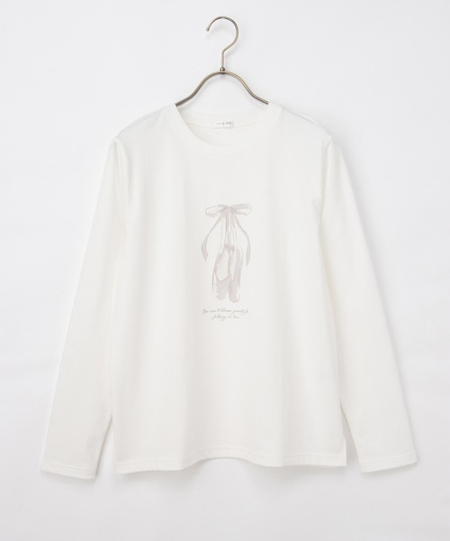 Honeys(ハニーズ)の「イラストプリントTシャツ(Tシャツ/カットソー・レディース・ホワイト系その他2/ラベンダー/ピンク/ホワイト系その他3・S/M/LL/L)」の21枚目の写真