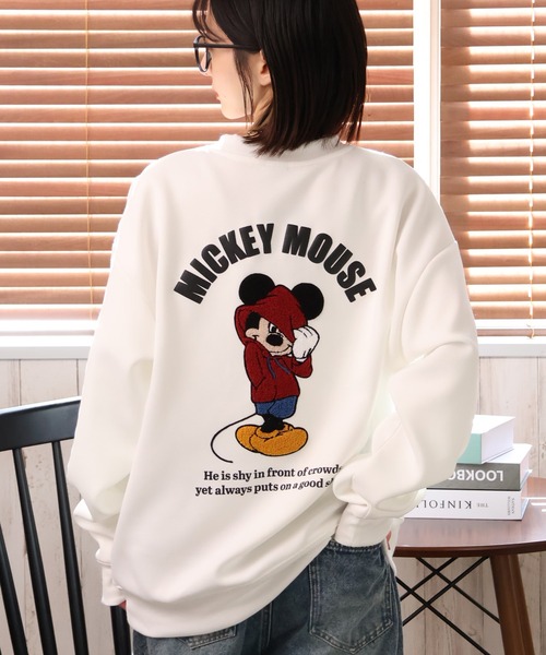 Disney（ディズニー）の「【Disney/ディズニー】リップルダンボールアップリケ＆サガラ刺繍スウェット（スウェット・メンズ・グレー/スミクロ/ミント/ブラウン/ブラック/オフホワイト・LL/M/L）」の2枚目の写真