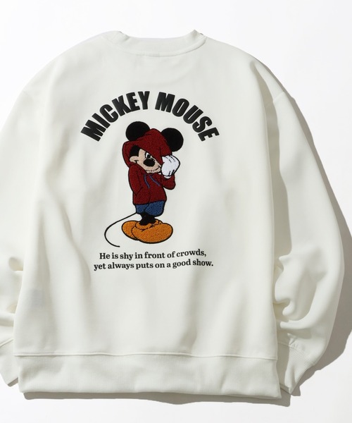 Disney（ディズニー）の「【Disney/ディズニー】リップルダンボールアップリケ＆サガラ刺繍スウェット（スウェット・メンズ・グレー/スミクロ/ミント/ブラウン/ブラック/オフホワイト・LL/M/L）」の8枚目の写真