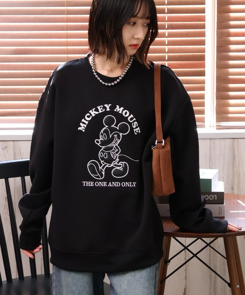 Disney（ディズニー）の「【Disney/ディズニー】リップルダンボールアップリケ＆サガラ刺繍スウェット（スウェット・メンズ・グレー/スミクロ/ミント/ブラウン/ブラック/オフホワイト・LL/M/L）」の11枚目の写真