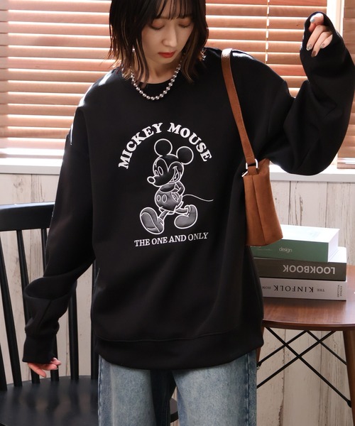 Disney（ディズニー）の「【Disney/ディズニー】リップルダンボールアップリケ＆サガラ刺繍スウェット（スウェット・メンズ・グレー/スミクロ/ミント/ブラウン/ブラック/オフホワイト・LL/M/L）」の12枚目の写真