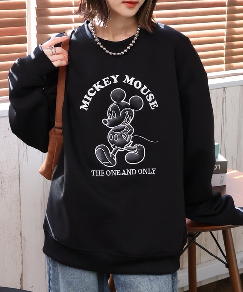 Disney（ディズニー）の「【Disney/ディズニー】リップルダンボールアップリケ＆サガラ刺繍スウェット（スウェット・メンズ・グレー/スミクロ/ミント/ブラウン/ブラック/オフホワイト・LL/M/L）」の13枚目の写真