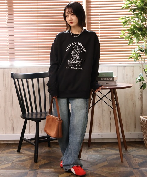 Disney（ディズニー）の「【Disney/ディズニー】リップルダンボールアップリケ＆サガラ刺繍スウェット（スウェット・メンズ・グレー/スミクロ/ミント/ブラウン/ブラック/オフホワイト・LL/M/L）」の14枚目の写真