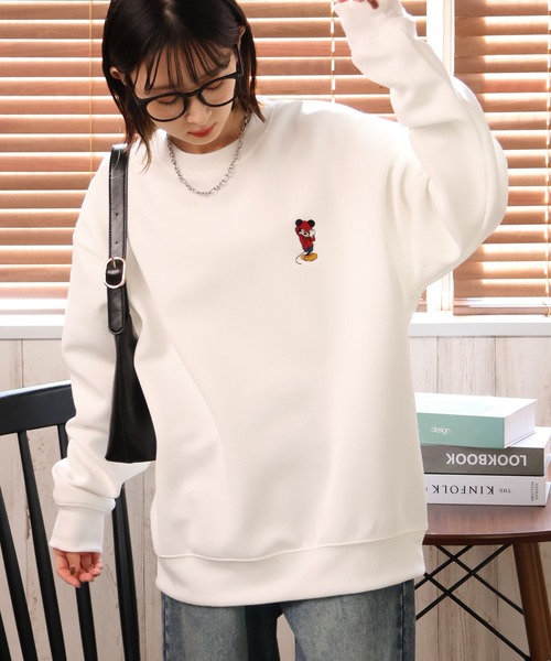 Disney（ディズニー）の「【Disney/ディズニー】リップルダンボールアップリケ＆サガラ刺繍スウェット（スウェット・メンズ・グレー/スミクロ/ミント/ブラウン/ブラック/オフホワイト・LL/M/L）」の20枚目の写真
