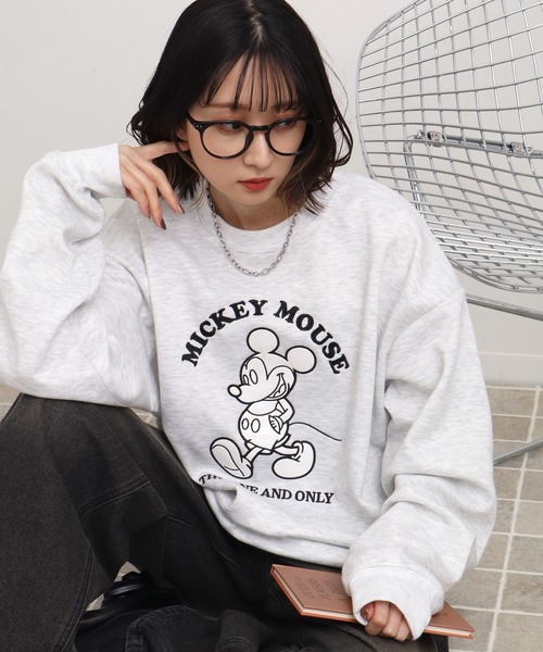 Disney（ディズニー）の「【Disney/ディズニー】リップルダンボールアップリケ＆サガラ刺繍スウェット（スウェット・メンズ・グレー/スミクロ/ミント/ブラウン/ブラック/オフホワイト・LL/M/L）」の15枚目の写真
