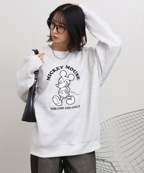 Disney（ディズニー）の「【Disney/ディズニー】リップルダンボールアップリケ＆サガラ刺繍スウェット（スウェット・メンズ・グレー/スミクロ/ミント/ブラウン/ブラック/オフホワイト・LL/M/L）」の16枚目の写真