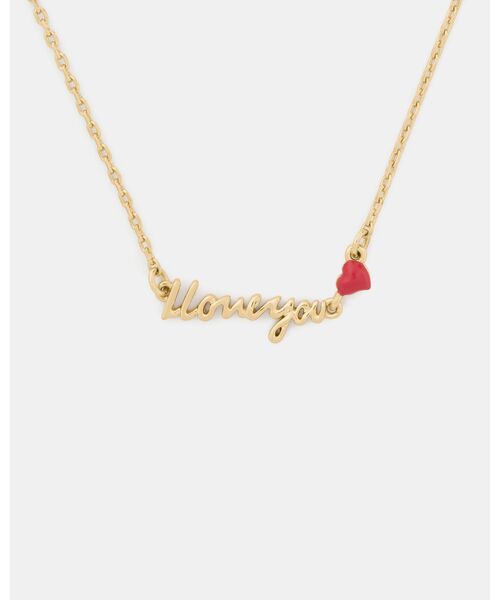 アイ ラブ ユー ペンダント（ネックレス）｜kate spade new york