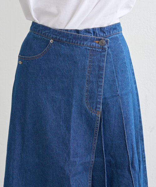 GEVACO（ゲバコ）の「【GEVACO】デニムプリーツスカート（スカート・レディース・ブルー・ONE SIZE）」の16枚目の写真