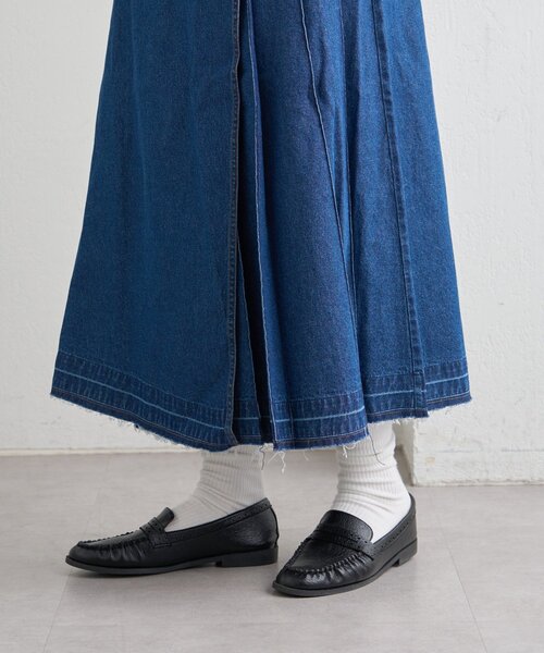 GEVACO（ゲバコ）の「【GEVACO】デニムプリーツスカート（スカート・レディース・ブルー・ONE SIZE）」の19枚目の写真