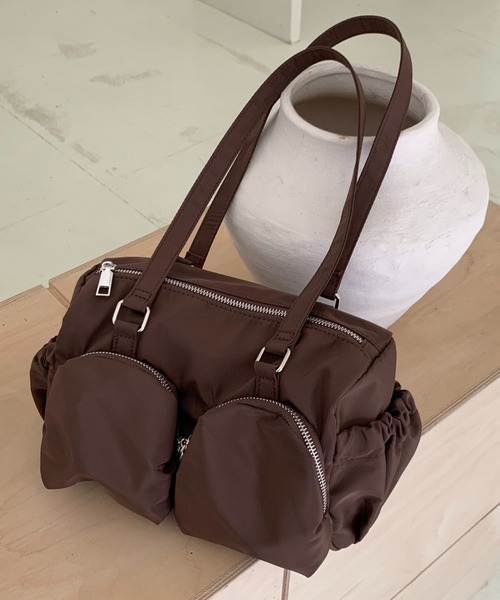 meJane（ミージェーン）の「立体アウトポケットカレッジショルダーバッグ（ショルダーバッグ・レディース・カーキ/ブラック/ブラウン/ホワイト・FREE）」の13枚目の写真