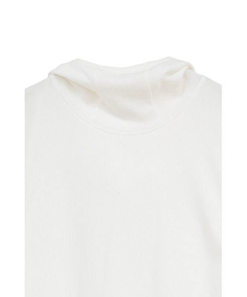 CLANE(クラネ)の「SOFT HOODED HIGH NECK TOPS(Tシャツ/カットソー・レディース・グレー/ホワイト・F)」の18枚目の写真