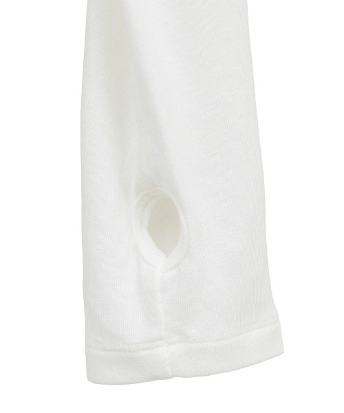 CLANE(クラネ)の「SOFT HOODED HIGH NECK TOPS(Tシャツ/カットソー・レディース・グレー/ホワイト・F)」の21枚目の写真