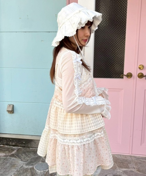 Candy Stripper(キャンディストリッパー)の「BABY FRILL ハット(ハット・レディース・オフホワイト/ブラック・FREE)」の16枚目の写真