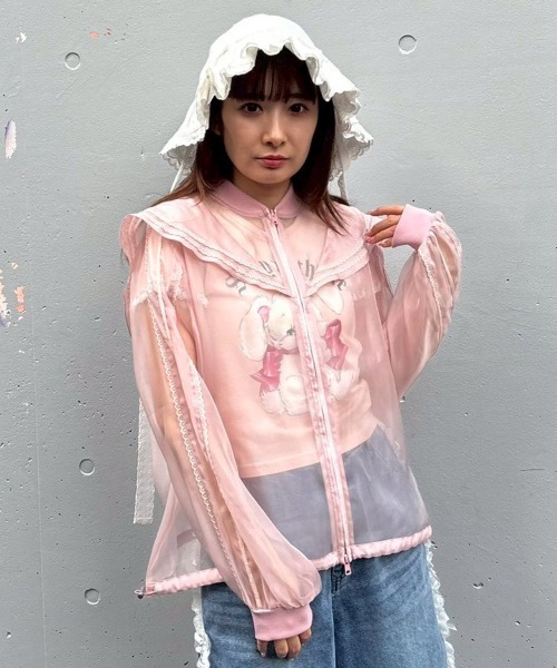 Candy Stripper(キャンディストリッパー)の「BABY FRILL ハット(ハット・レディース・オフホワイト/ブラック・FREE)」の21枚目の写真