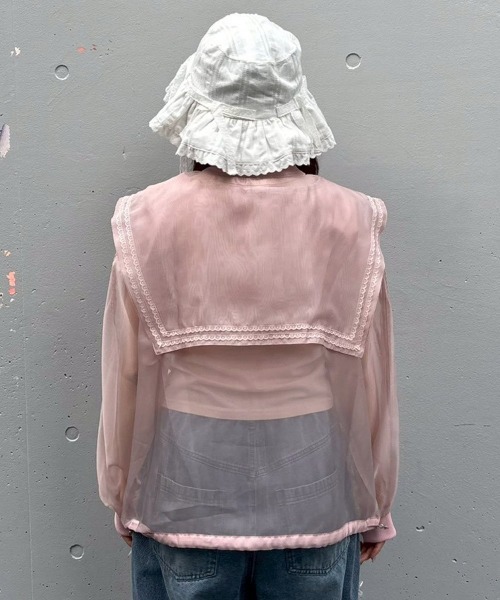 Candy Stripper(キャンディストリッパー)の「BABY FRILL ハット(ハット・レディース・オフホワイト/ブラック・FREE)」の22枚目の写真