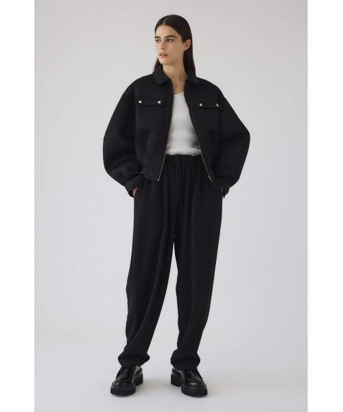 RIM.ARK（リムアーク）の「Sponge fabric bomber blouson スポンジファブリック ボンバーブルゾン（ブルゾン・レディース・ライトイエロー/ブラック・FREE）」の15枚目の写真