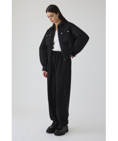 RIM.ARK（リムアーク）の「Sponge fabric bomber blouson スポンジファブリック ボンバーブルゾン（ブルゾン・レディース・ライトイエロー/ブラック・FREE）」の17枚目の写真