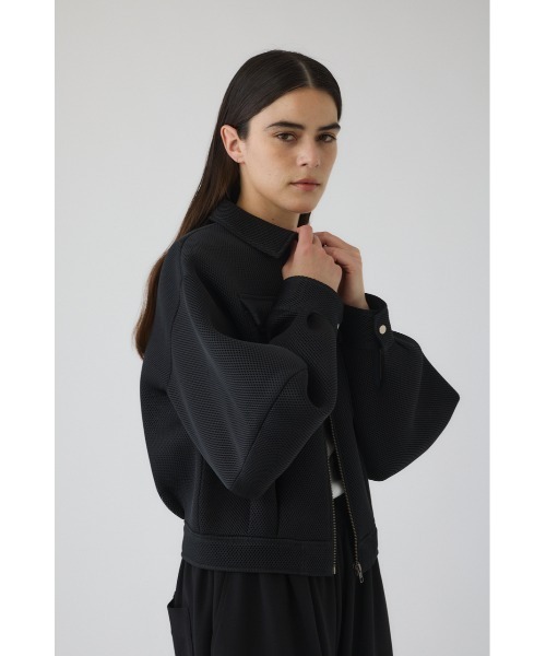 RIM.ARK（リムアーク）の「Sponge fabric bomber blouson スポンジファブリック ボンバーブルゾン（ブルゾン・レディース・ライトイエロー/ブラック・FREE）」の18枚目の写真