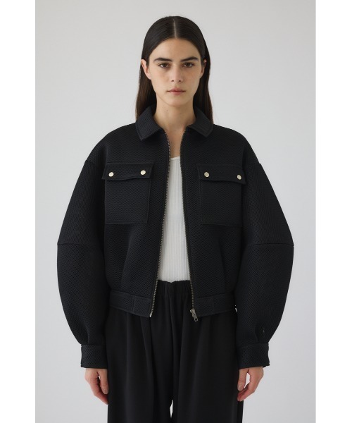 RIM.ARK（リムアーク）の「Sponge fabric bomber blouson スポンジファブリック ボンバーブルゾン（ブルゾン・レディース・ライトイエロー/ブラック・FREE）」の19枚目の写真