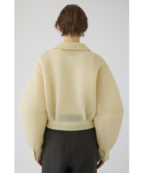 RIM.ARK（リムアーク）の「Sponge fabric bomber blouson スポンジファブリック ボンバーブルゾン（ブルゾン・レディース・ライトイエロー/ブラック・FREE）」の9枚目の写真