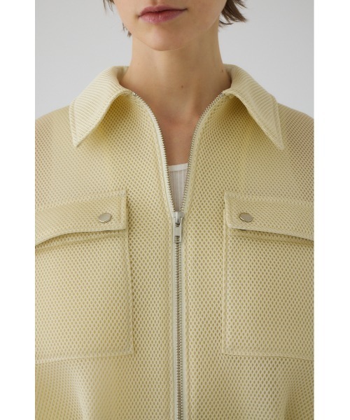 RIM.ARK（リムアーク）の「Sponge fabric bomber blouson スポンジファブリック ボンバーブルゾン（ブルゾン・レディース・ライトイエロー/ブラック・FREE）」の11枚目の写真