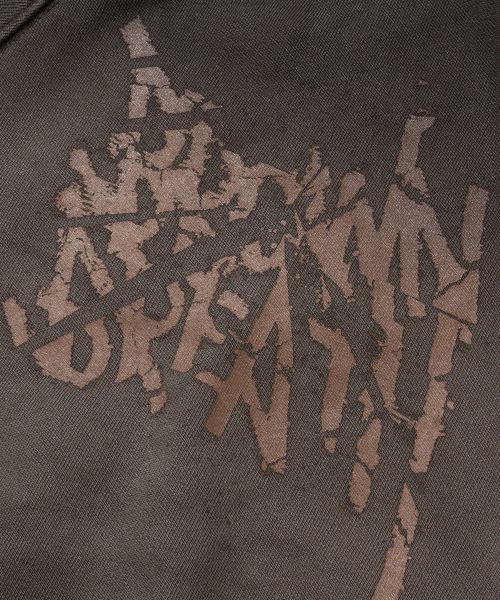 BROWNBREATH（ブラウンブレス）の「W BROKEN TAG DIRTY CROP HOOD ZIP UP - BROWN（パーカー・メンズ・その他・S/M）」の2枚目の写真