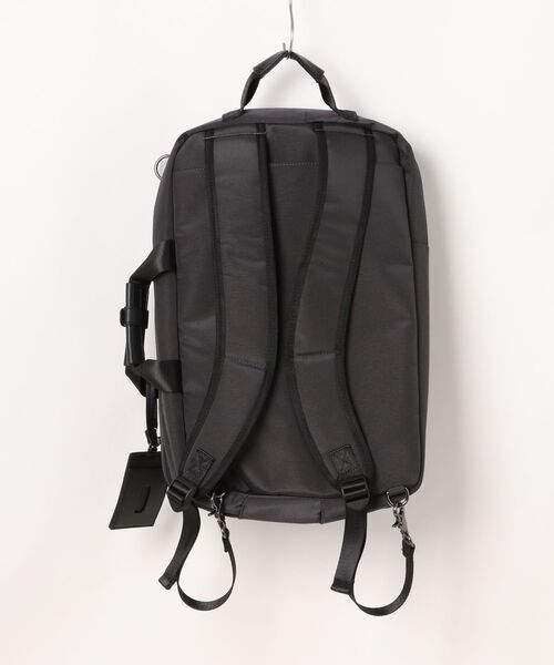 m.f.editorial（エムエフエディトリアル）の「バックパック メンズ ビジネス 鞄 リュック バッグ ショルダー ブリーフ 3WAY クッションポケット コンビ 切替（バックパック/リュック・メンズ・グレー系その他2/ブラック・FREE）」の5枚目の写真