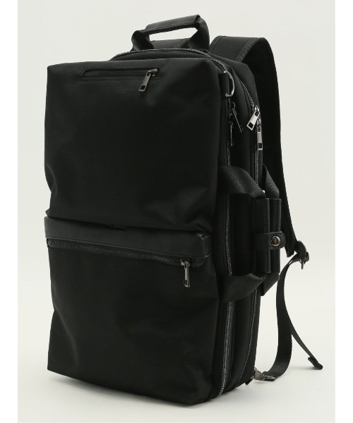 m．f．エディトリアル（m．f．editorial）/【3WAY】m．f．エディトリアル バックパック A4対応 3WAY】m.f.エディトリアル メンズ 型押しコンビ バックパック