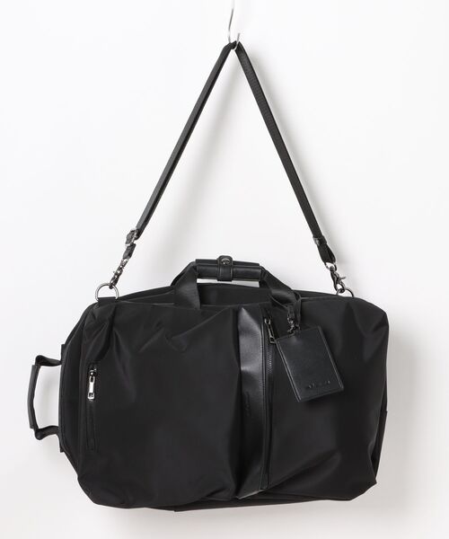 A4対応 3WAY】m.f.エディトリアル メンズ 型押しコンビ バックパック