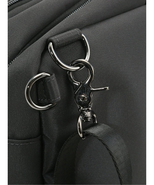 m.f.editorial（エムエフエディトリアル）の「バックパック メンズ ビジネス 鞄 リュック バッグ ショルダー ブリーフ 3WAY クッションポケット コンビ 切替（バックパック/リュック・メンズ・グレー系その他2/ブラック・FREE）」の13枚目の写真