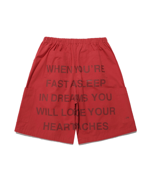 NICE GHOST CLUB(ナイスゴーストクラブ)の「FFATS PARACHUTE CARGO SHORTS_RED(NG2EMUPA61A)(その他パンツ・レディース・レッド・M/L)」の2枚目の写真